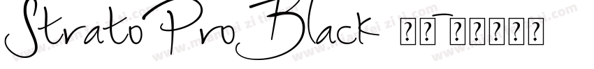 StratoProBlack 下载字体转换